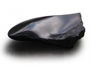 Tongue in cheek, black marble